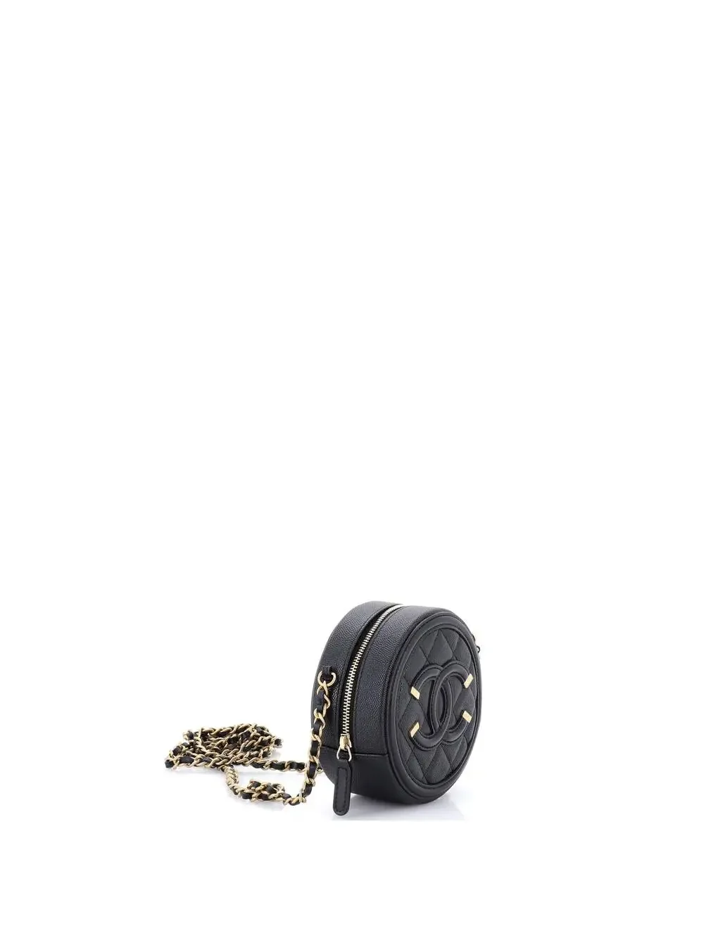 Chanel Filigree Round Clutch With Chain #281991C32B